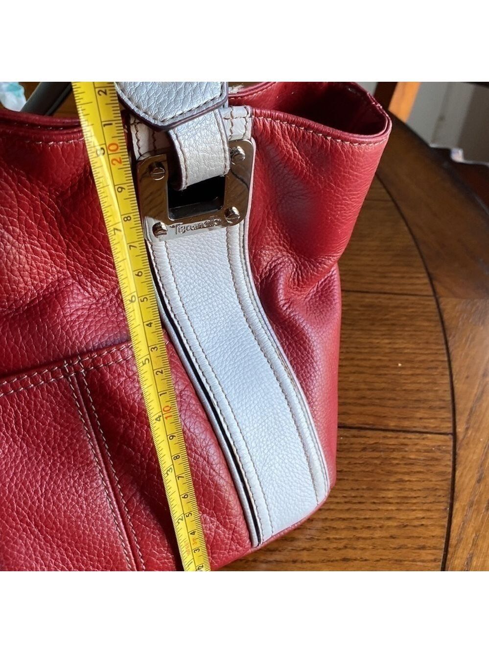 TIGNANELLO stylish Red white stripes 💯 leather 🎉Host Pick 7/22 🎉 - Picture 10 of 10